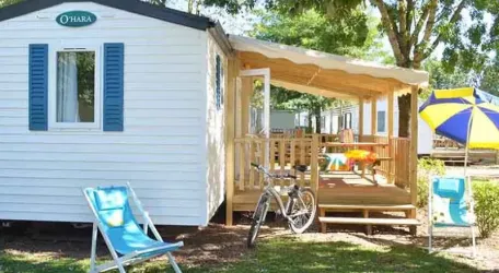 Mobil Home Aqua 3 Chambres - 6/8 Personnes - Terrasse semi-couverte