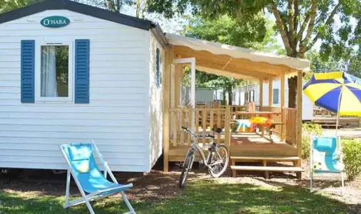 Mobil Home Aqua 3 Chambres - 6/8 Personnes - Terrasse semi-couverte