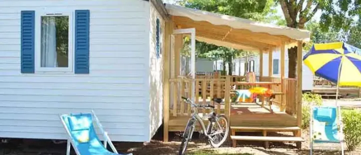 Mobil Home Aqua 3 Chambres - 6/8 Personnes - Terrasse semi-couverte