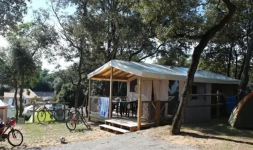 Tente Aqua 2 chambres - 5 personnes - Terrasse semi-couverte