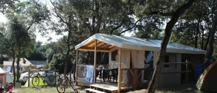 Tente Aqua 2 chambres - 5 personnes - Terrasse semi-couverte