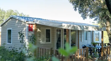 Mobil Home Aqua 2 Chambres - 4 Personnes - Terrasse semi-couverte - Climatisation