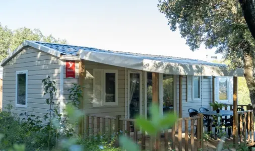 Mobil Home Aqua 2 Chambres - 4 Personnes - Terrasse semi-couverte - Climatisation