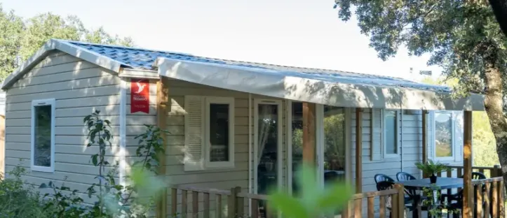 Mobil Home Aqua 2 Chambres - 4 Personnes - Terrasse semi-couverte - Climatisation