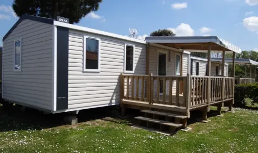 Mobil Home Aqua 3 Chambres 6/7 Personnes - Terrasse Semi-couverte - TV