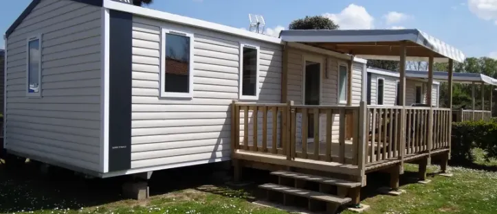 Mobil Home Aqua 3 Chambres 6/7 Personnes - Terrasse Semi-couverte - TV