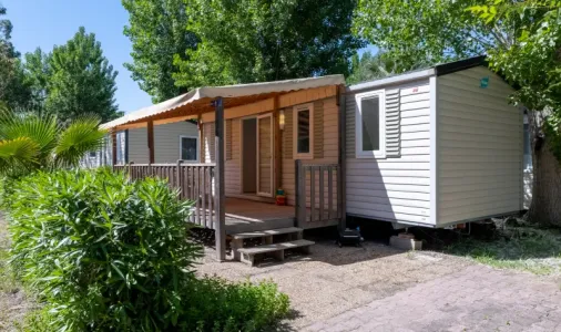 Mobil Home Aqua 2 Chambres 4 Personnes Terrasse Semi-couverte Clim