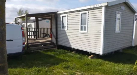 Mobil Home Aqua 1 Chambre 2 Personnes Terrasse Semi-Couverte Clim TV