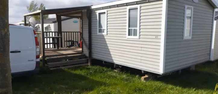 Mobil Home Aqua 1 Chambre 2 Personnes Terrasse Semi-Couverte Clim TV