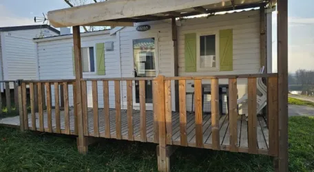 Mobil Home Aqua 2 Chambres 4 Personnes Terrasse Semi-Couverte Clim TV