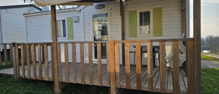 Mobil Home Aqua 2 Chambres 4 Personnes Terrasse Semi-Couverte Clim TV