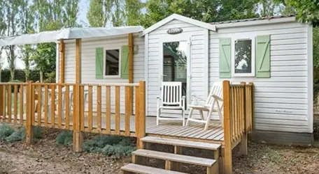 Mobil Home Aqua 2 Chambres 4 Personnes Terrasse Semi-Couverte