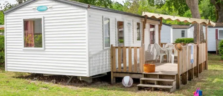 Mobil Home Aqua 3 Chambres 6 Personnes Terrasse semi-couverte