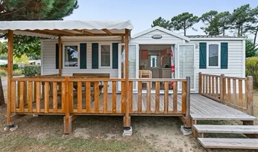 Mobil Home Aqua 3 Chambres 6 Personnes Terrasse semi-couverte