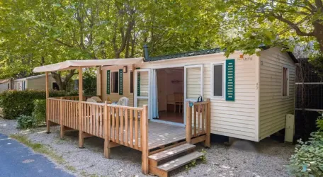 Mobil Home Aqua 2 chambres 4 Adultes et 2 Enfants Terrasse semi-couverte