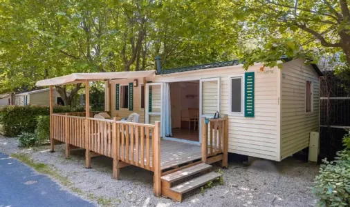 Mobil Home Aqua 2 chambres 4 Adultes et 2 Enfants Terrasse semi-couverte