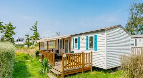 Mobil Home Aqua 2 Chambres 4 Adultes et 2 Enfants Terrasse semi-couverte Clim