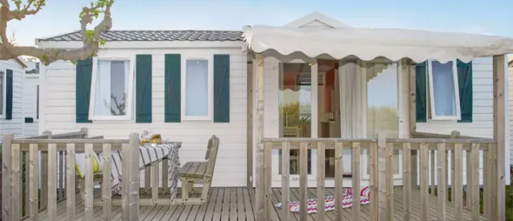 Mobil Home Aqua 2 Chambres 4 Personnes Terrasse semi-couverte