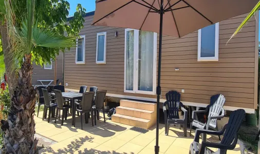 Mobil Home Aqua 3 Chambres 6/8 Personnes Clim TV