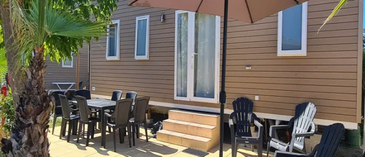 Mobil Home Aqua 3 Chambres 6/8 Personnes Clim TV