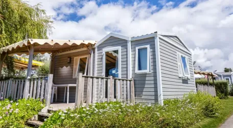 Mobil Home Aqua 2 chambres 4 Adultes et 2 Enfants Terrasse semi-couverte