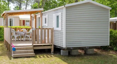 Mobil Home Aqua 2 chambres 4 Adultes et 2 Enfants Terrasse semi-couverte
