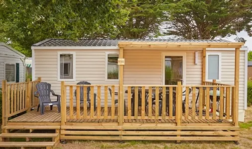 Mobil Home Aqua 3 Chambres 6 Personnes Terrasse semi-couverte