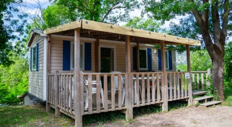 Mobil Home Aqua 2 Chambres - 4 adultes et 1 enfant - Terrasse Semi-Couverte Clim TV