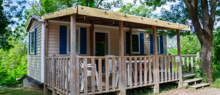 Mobil Home Aqua 2 Chambres - 4 adultes et 1 enfant - Terrasse Semi-Couverte Clim TV