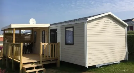 Mobil Home Aqua 2 Chambres 4/6 Personnes Terrasse semi-couverte TV