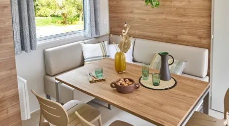 Mobil Home Aqua 3 Chambres 6 Personnes Terrasse semi-couverte TV