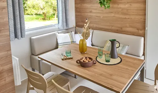 Mobil Home Aqua 3 Chambres 6 Personnes Terrasse semi-couverte TV