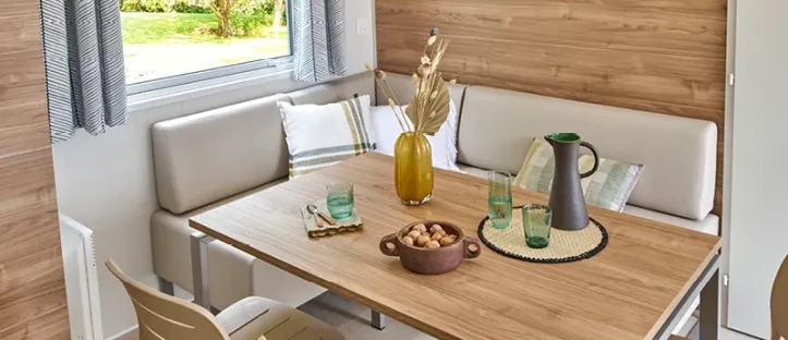 Mobil Home Aqua 3 Chambres 6 Personnes Terrasse semi-couverte TV