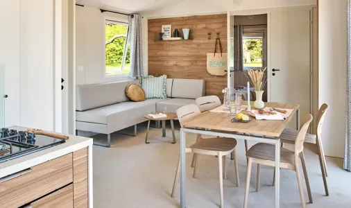 Mobil Home Aqua 2 Chambres 4/6 Personnes Terrasse semi-couverte Clim TV