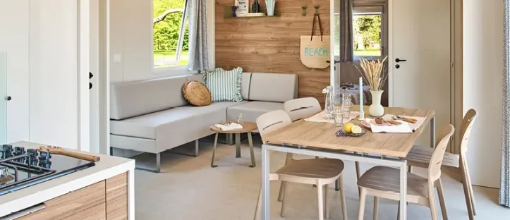 Mobil Home Aqua 2 Chambres 4/6 Personnes Terrasse semi-couverte Clim TV