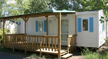 Mobil Home Aqua 2 Chambres 4 Adultes et 2 Enfants Terrasse semi-couverte Clim TV