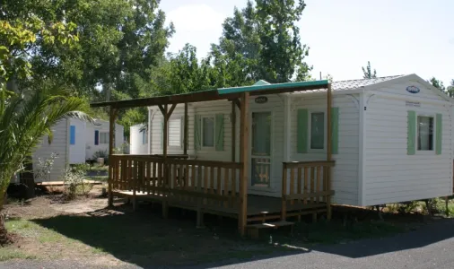 Mobil Home Aqua 3 Chambres 6 Adultes et 2 Enfants Terrasse semi-couverte Clim TV