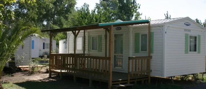 Mobil Home Aqua 3 Chambres 6 Adultes et 2 Enfants Terrasse semi-couverte Clim TV