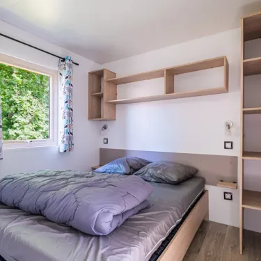 Chambre du Mobil Home Margaux 2CH - 4P (S) - Camping Le Paradis