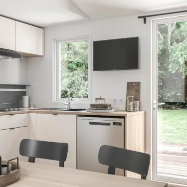 Cuisine moderne du Mobil Home Aqua, Les Sables d'Or