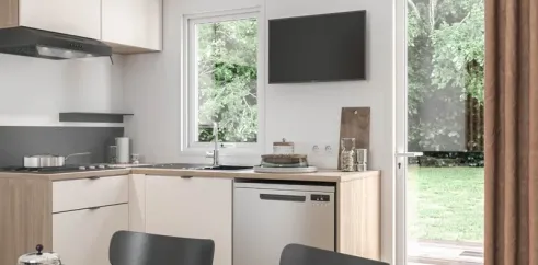 Cuisine moderne du Mobil Home Aqua, Les Sables d'Or