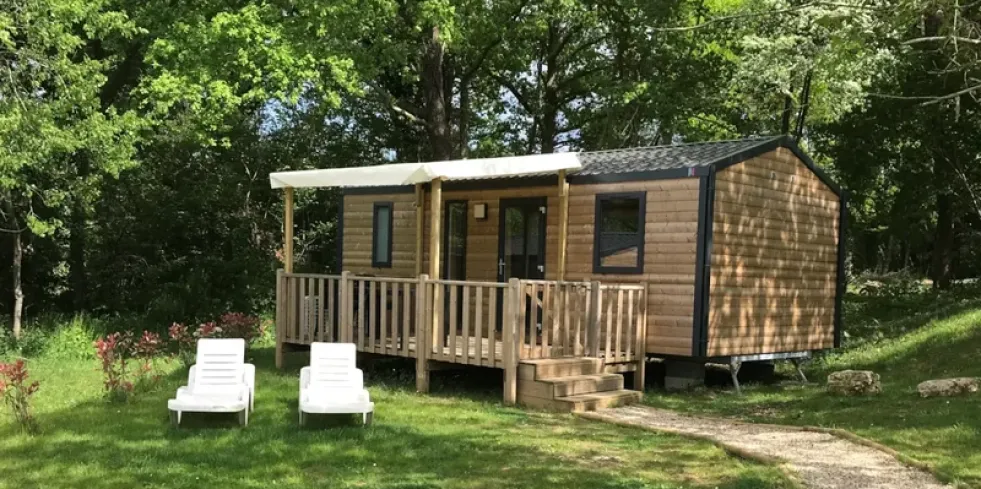 Mobil Home Bermudes 2 Chambres 4/6 Personnes Clim TV - Le Domaine du Bois Coquet