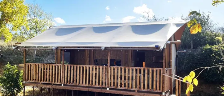 Glamping Lodge Premium 2 Chambres 4 Personnes