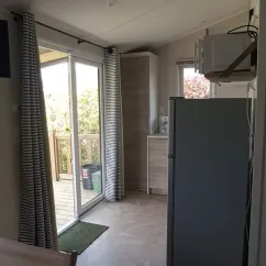 Intérieur du Mobil Home Studio 2P, Camping Les Peupliers