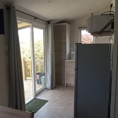 Intérieur du Mobil Home Studio 2P, Camping Les Peupliers