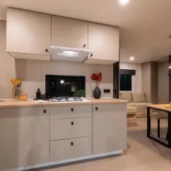 Mobil Home Confort 2 Chambres 4 Personnes - le Rompval : cuisine moderne