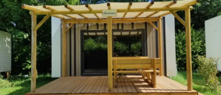 Mobil Home Hôtelier 1 Chambre 2 Adultes et 1 Enfant