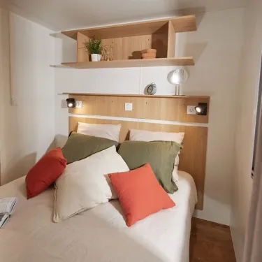 Chambre dans Mobil Home Eden Layon 3 Chambres 6 Personnes - Camping Paradis Les Nobis d'Anjou