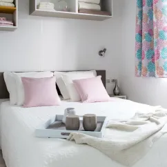 Chambre du Mobil Home Bahamas 3 Chambres 6 Personnes - Camping La Touesse