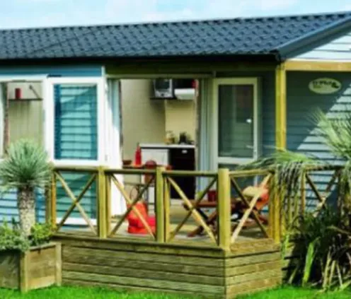 Extérieur du Mobil Home Eden 2 Chambres 4 Personnes, Camping Paradis de Rhuys